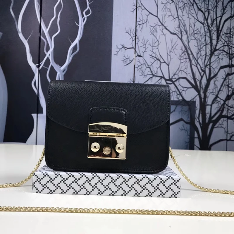 

Fashion Brand Genuine Leather Women Bag Small Women Bags Real Leather Messenger Bag Chain Women's Handbag Messenger Shoulder Bag