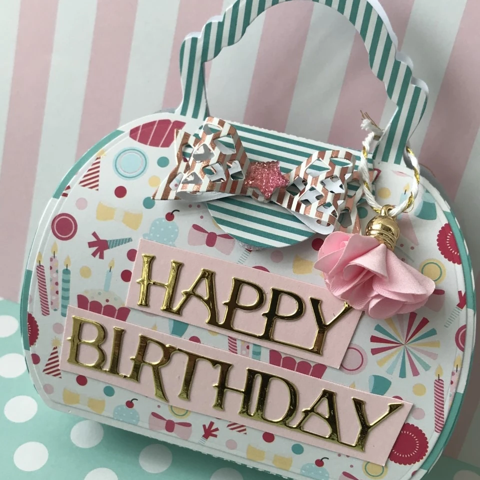 KSCRAFT Big Purse Metal Cutting Dies Stencils for DIY Scrapbooking