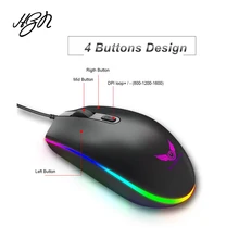 S900 Высококачественная Проводная игровая мышь USB оптическая геймерская мышь 5000 dpi 6 кнопок для ноутбуков настольных ПК компьютерных мышей