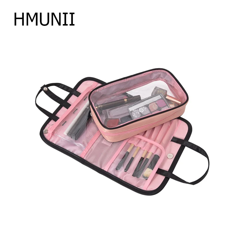 HMUNII защитный держатель для сумки, косметичка с магнитной пряжкой, портативные Косметические кисти для путешествий, водонепроницаемый защитный чехол