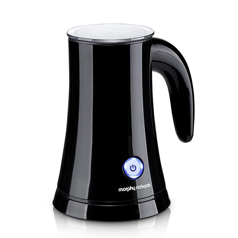 

British Style Multifunction Hot Cold Electric Fully Automatic Smart Milk Foaming Machine Piano Black Automatic Power-off