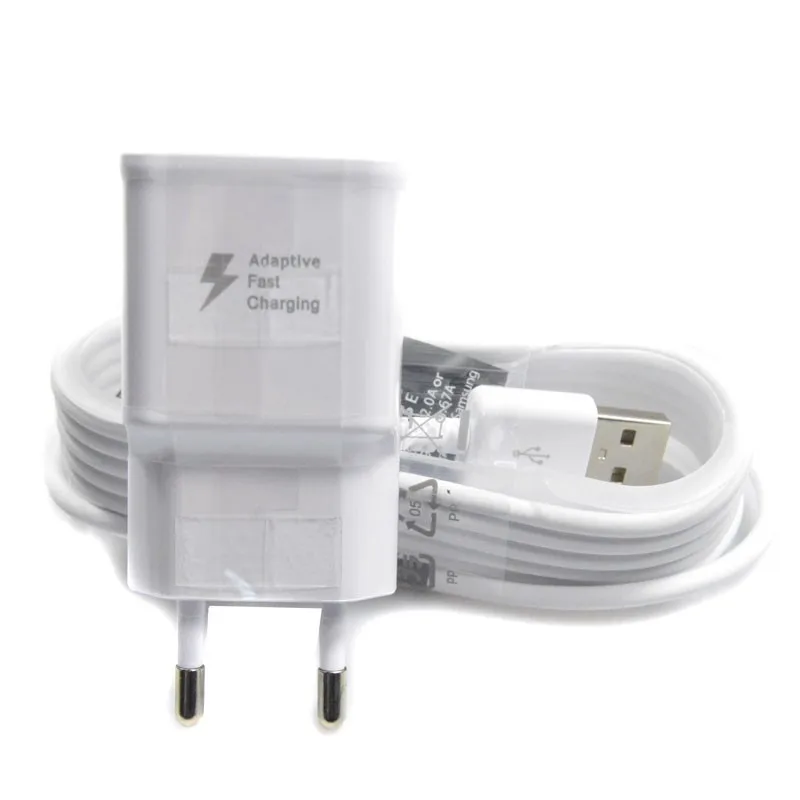 50 шт ЕС/США вилка быстрое зарядное устройство Быстрая зарядка Адаптивная+ 1,5 м микро USB кабель с розничной коробкой для samsung Galaxy S8 S6