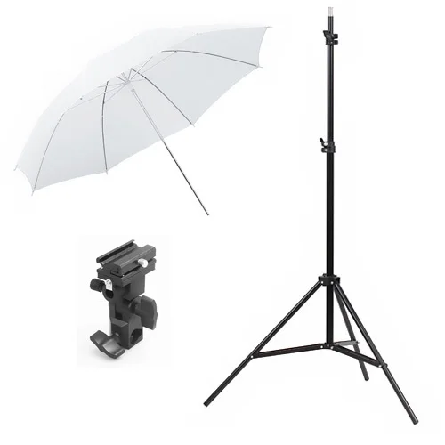 Pro PotoStudio kit Translucent Umbrella B Mount type Flash bracket