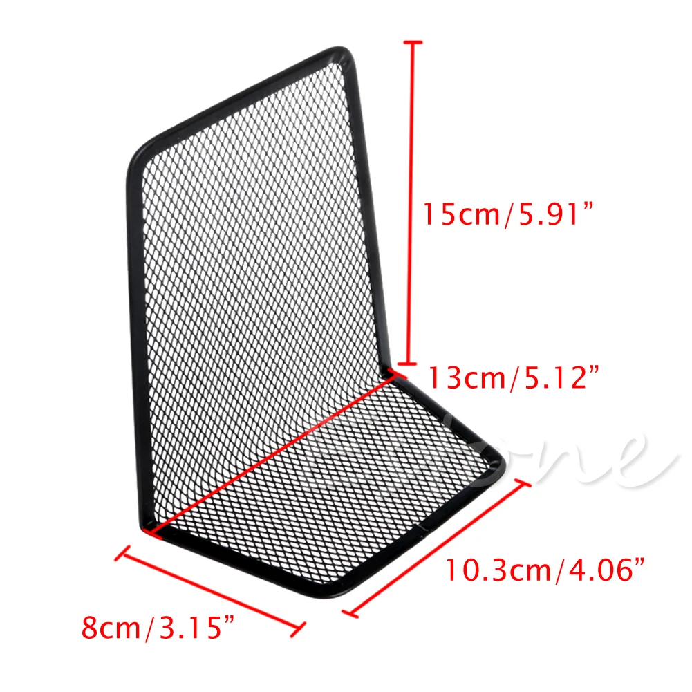 Metal mesh desk organizer desktop office accessories home book holder bookends 1 Pair book organizer,book holder,book stand,book terminal