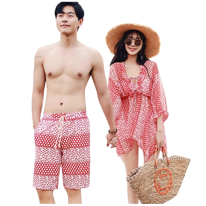 

Beach wear for vacationing couples design bikini women swimwear couple swimwear