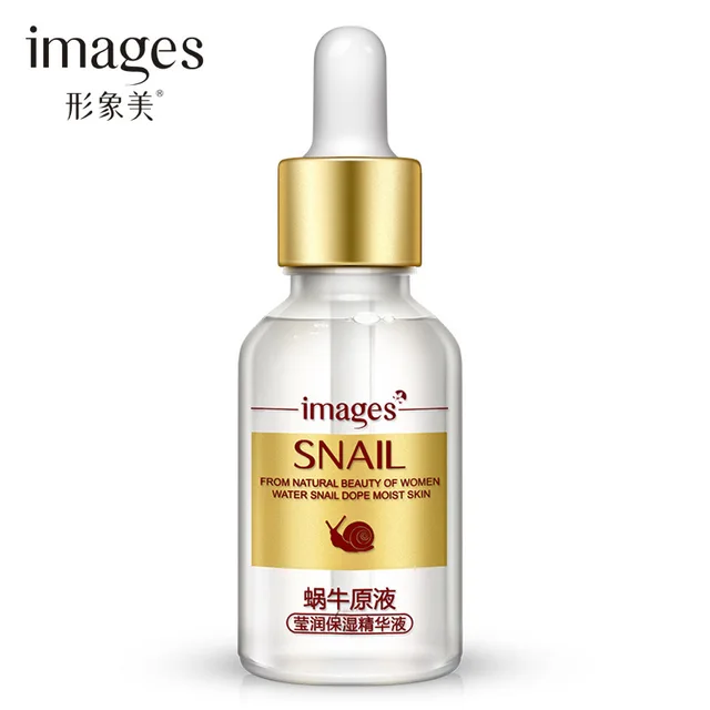 IMAGES Snail Extract Serum Face Essence Anti Wrinkle Hyaluronic Acid Anti Aging Collagen Whitening Moisturizing Face