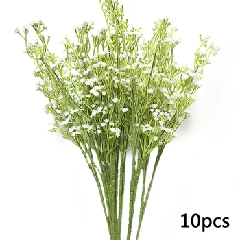 

10 Pcs Artificial Flowers DIY Wedding Bouquet Fake Flowers Home Decoration Holiday Wedding The Hotel Family Decoration