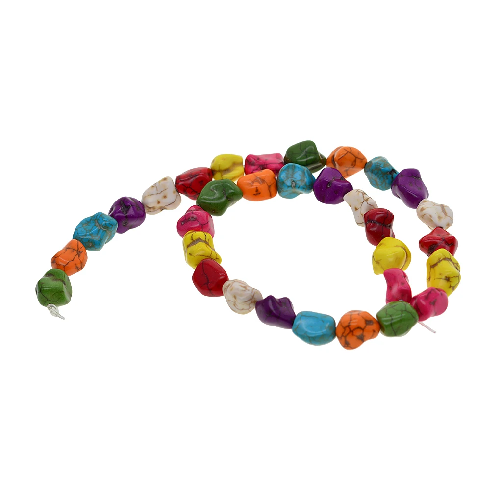 Colorful Tube / Nuggets / Turtle / Cross Natural Stone Beads Charm For Jewelry Making Loose Spacer Beads DIY Necklaces Bracelets