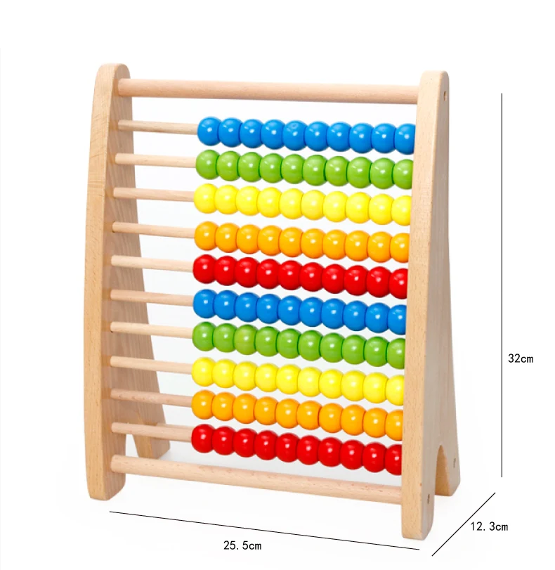 Деревянные Монтессори Abacus детские математические игрушки Математика счеты Деревянные Игрушки для раннего развития игрушки для детей