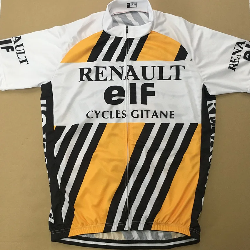 RENAULT elf Велоспорт Джерси дышащая верхняя одежда для велосипеда/MTB Ropa Ciclismo Maillot |