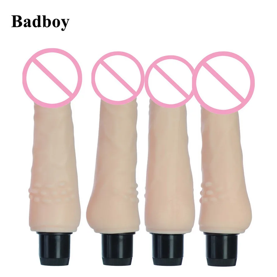 7.9 Inch Vibrating Realistic Dildo Flexible 100% Waterproof Real Feel Vibrator Sex Tos For Woman | Красота и здоровье