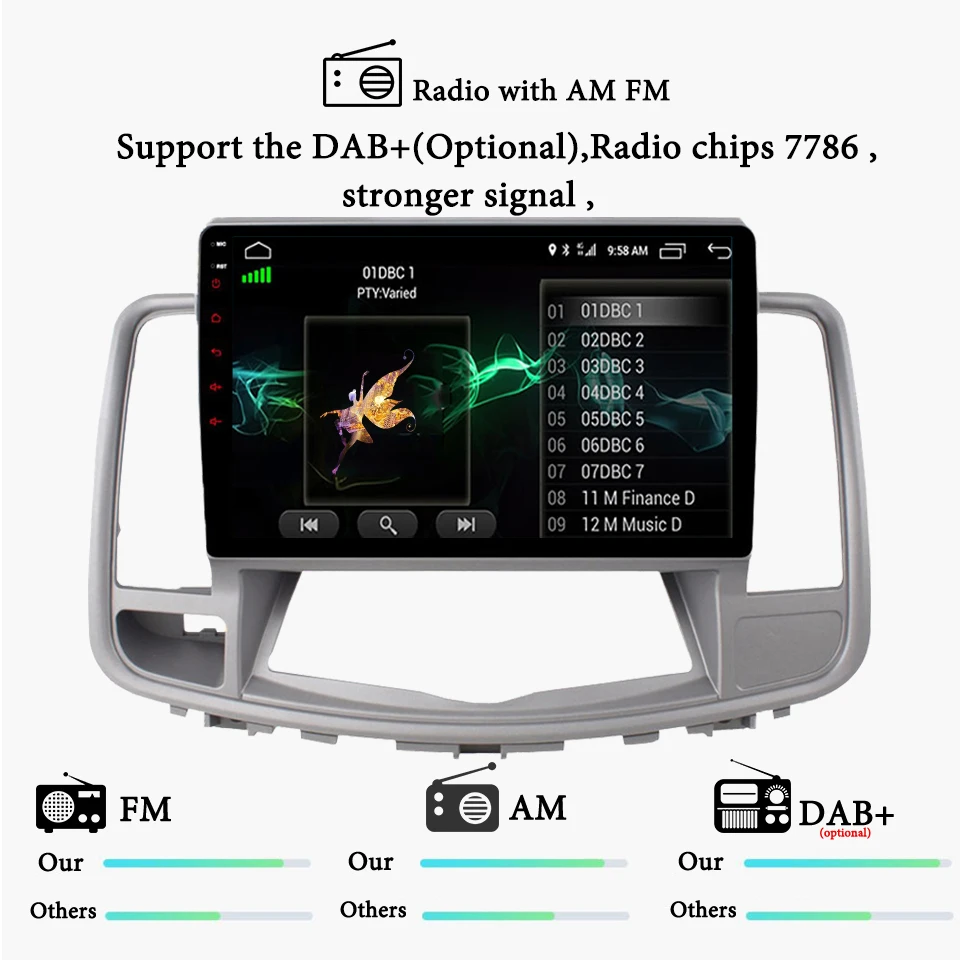 Cheap Octa core android 9.1 Car Dvd Player For NISSAN Teana J32 2008~2012 for nissan maxima A35 GPS Navigation Stereo BT DSP Head Unit 7