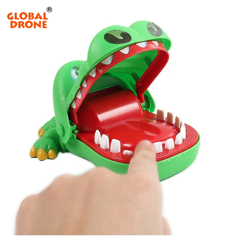Global font b Drone b font Big mouth crocodile biting finger Game Funny Gift Gags Novelty