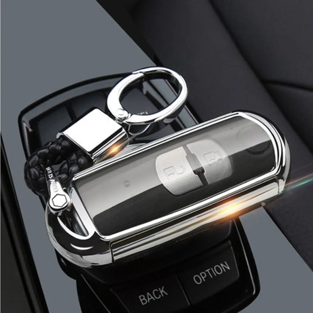 

Car Smart Key Shell Bag Key Case For Mazda 2 3 5 6 8 Axela Atenza CX3 CX4 CX5 CX7 CX9 RX MX-5 Miata Accessories Key Wallet FOB