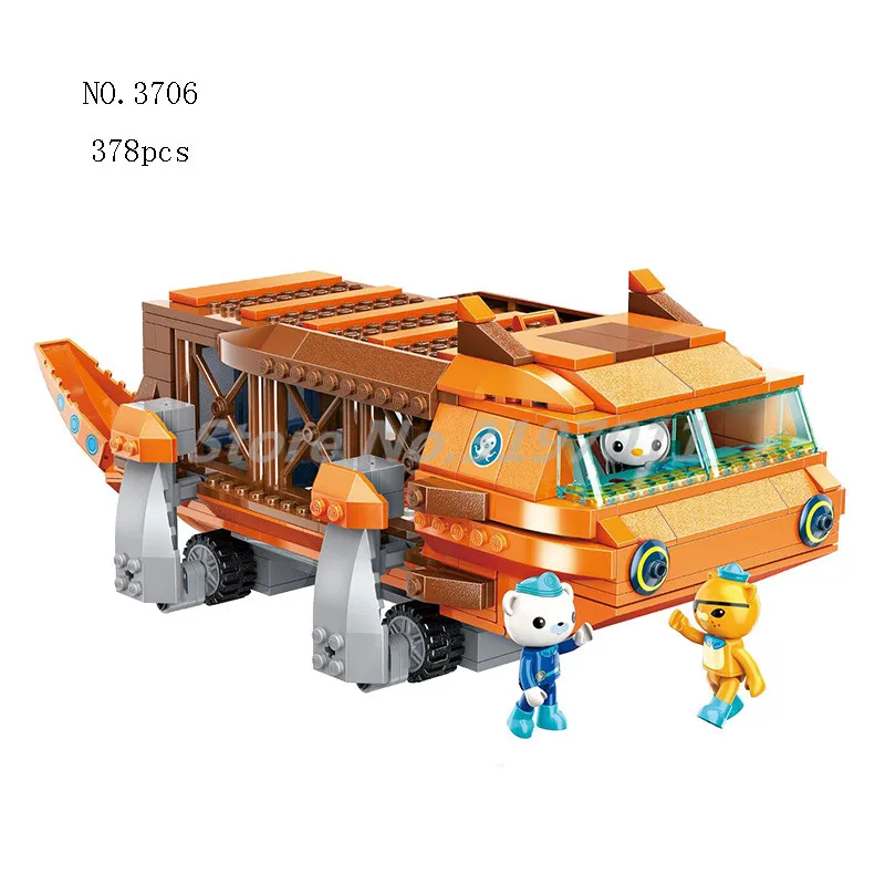 

The Octonauts Building Blocks GUP-G Mobile Speeders Launcher & Barnacles kwazii peso Educational Bricks Toys For Children