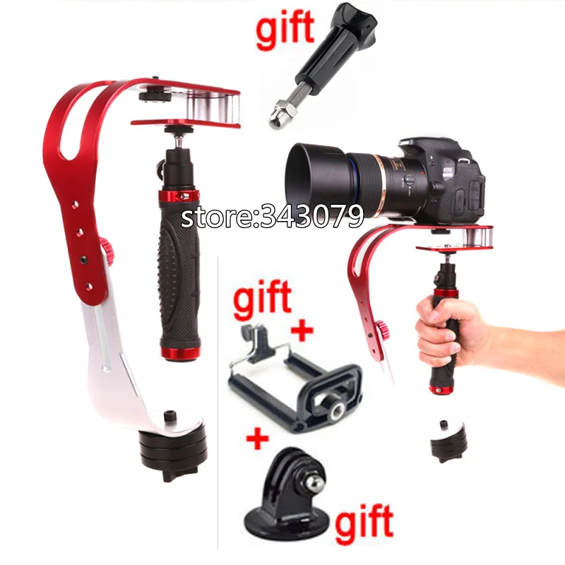 Для Gopro Xiaomi Steadicam Steadycam Curve Ручной Стабилизатор камеры для Iphone Mobile Hero 4 3 DSLR Canon S60 |