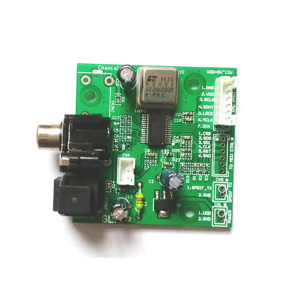 SPDIF коаксиальный волоконный приемник WM8805 I2S Выходная выровненная частота