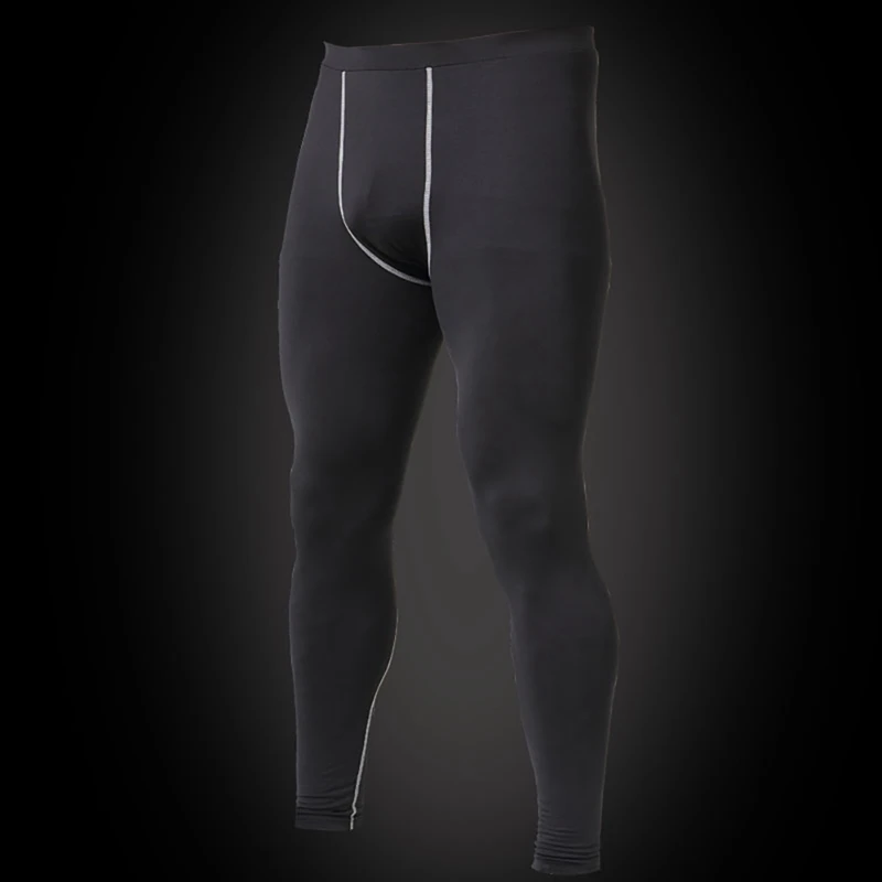 Pants Elastic Breathable Anti-sweat Quick Drying Sports Running Fitness Training Tights Leggings Trousers Men's