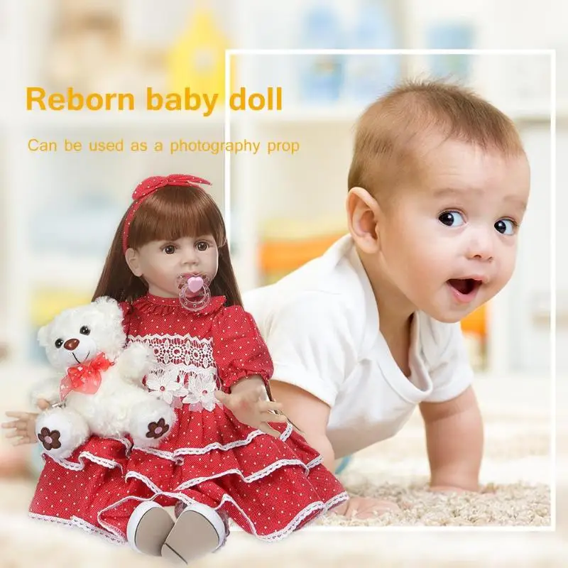 60 см милые виниловые куклы Reborn Baby, реалистичные куклы для детей, игрушки DIY, куклы, подарок для девочек, реквизит для фотосъемки, инструмент для обучения в детском саду
