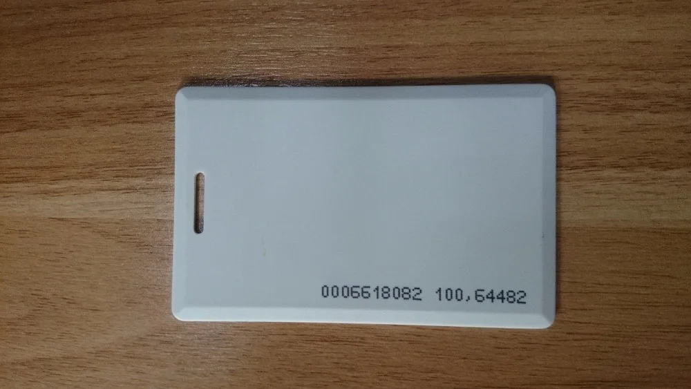 1000 шт./лот 125 кГц TK4100/EM4100 чип Толстый ПВХ ID-Карты пустая смарт-карта