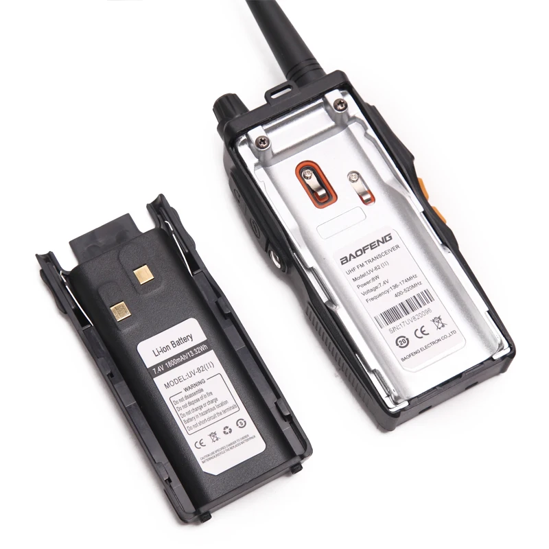 Baofeng UV-82 II Высокое Мощность 8 Вт Walkie Talkie обновление UV82 двойной 2 PTT Портативный ветчиной двухстороннее радио УКВ трансивер + гарнитура