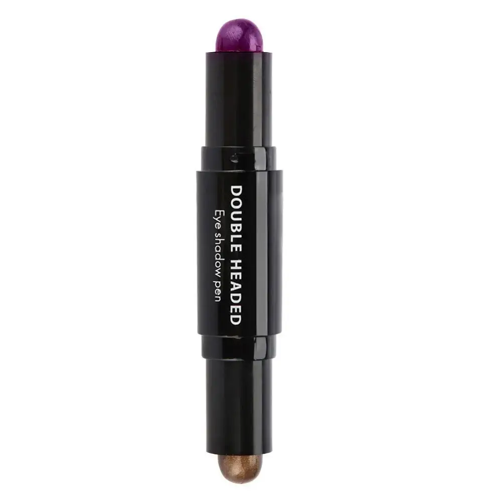 Многоцветная профессиональная водостойкая двухсторонняя палочка для теней, 12 цветов, блестящий карандаш для макияжа глаз, косметические инструменты - Цвет: 02