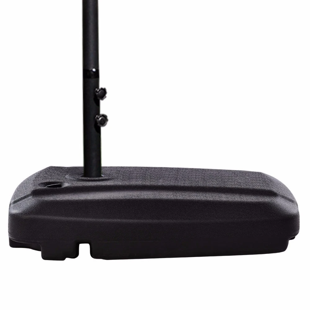 weighted umbrella base with wheels