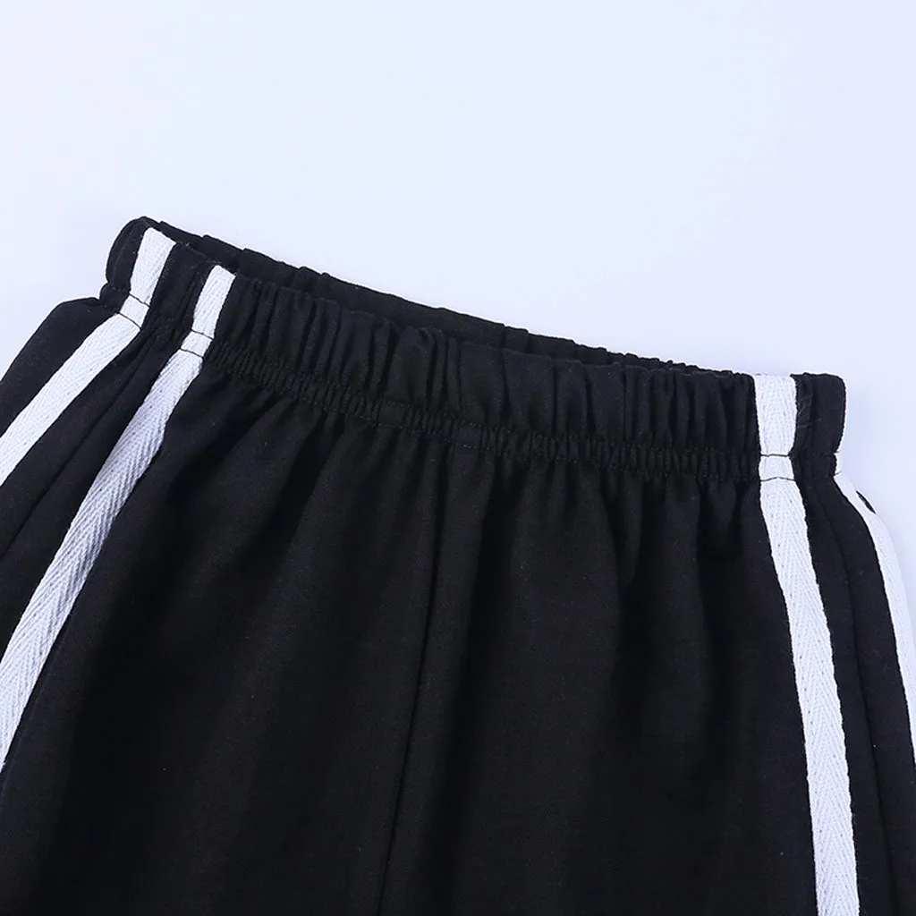 SAGACE брюки и капри однотонные штаны в полоску для девочек спортивные Леггинсы для девочек, одежда для мальчиков детские узкие брюки Антимоскитные, 19May30