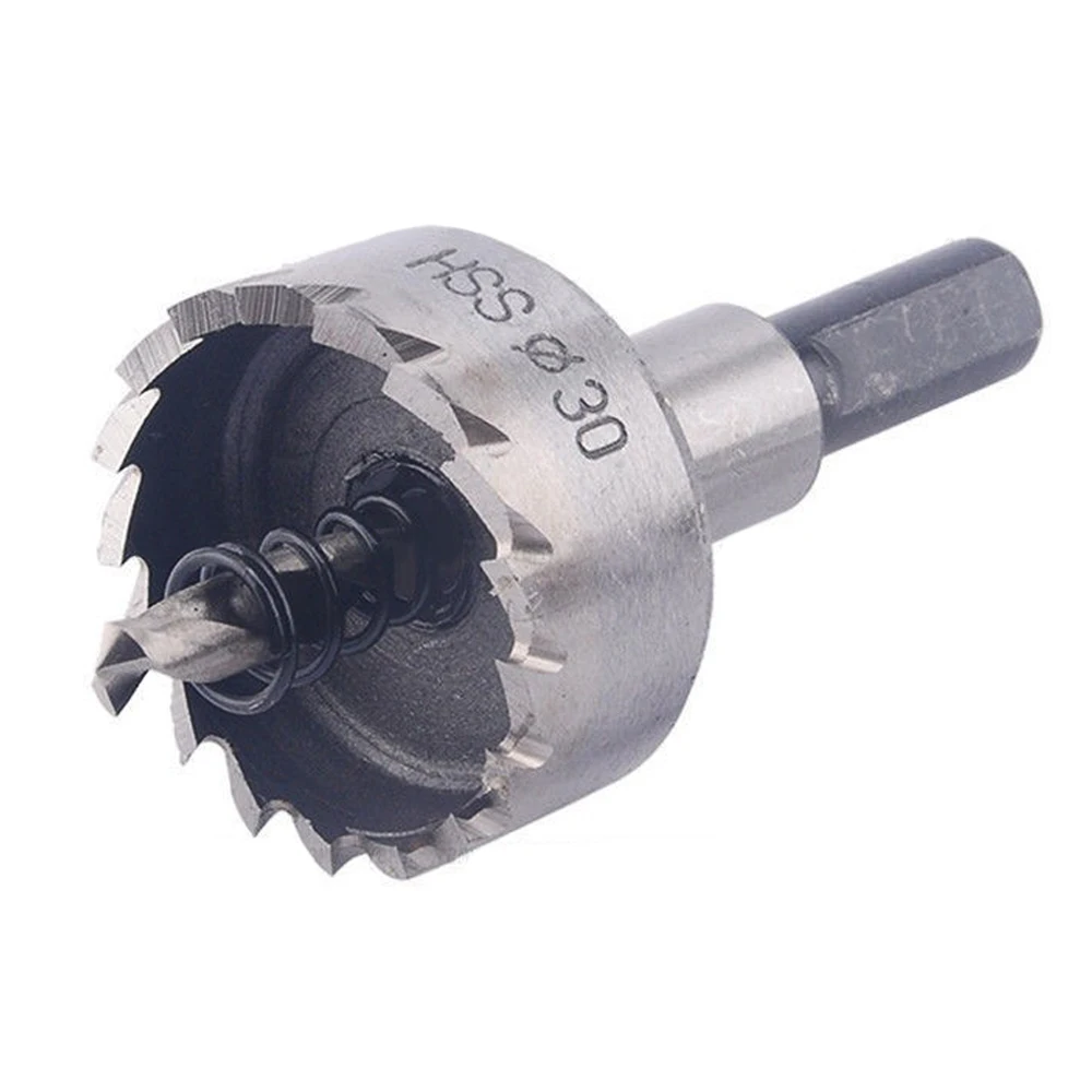 5PCs HSS Drill Bit Hole Saw Set Stainless Steel Metal Alloy 16-30mm