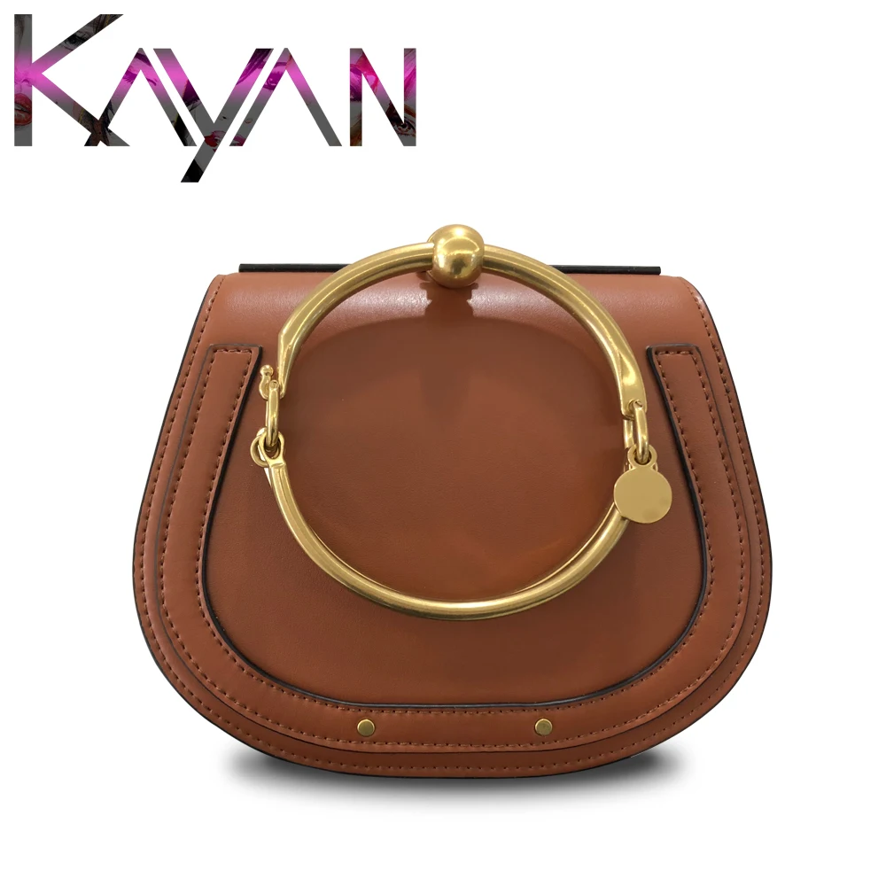 Брендовая дизайнерская сумка на плечо, роскошная женская сумка из натуральной кожи, большая седельная сумка с металлическим кольцом, Модная стильная сумка через плечо с ворсом