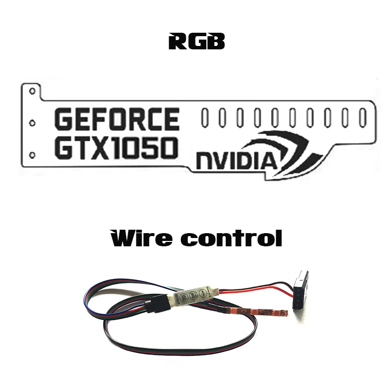 RGB Controlle GeForce GTX 1050 NVIDIA подсветкой компьютер основной коробки Видеокарты Поддержка