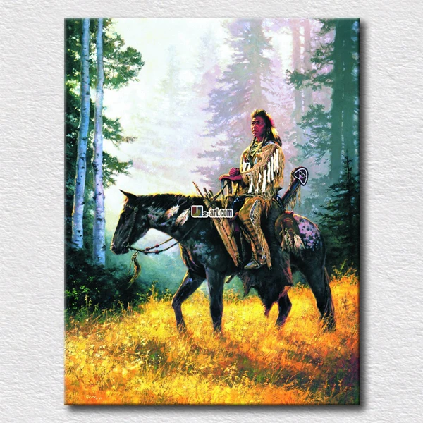 

Aborigines hunter oil painting canvas prints for office room wall decoration high quality pictures canvas for friends gift