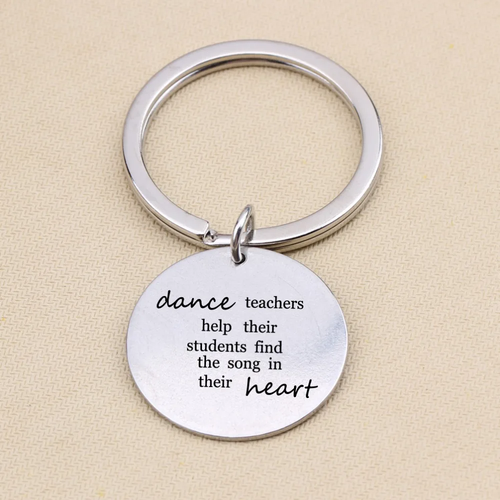 Брелок для ключей для учителя танцев поможет студентам найти песенку в сердце брелок для ключей ювелирные изделия подарок на День учителя