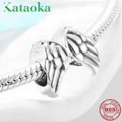 Высокое качество 925 стерлингового серебра счастливые крылья мечты Шарм для браслета оригинальный Pandora женский браслет ожерелье ювелирные