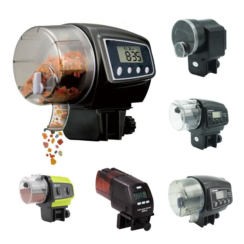Adjustable Outlet Aquarium Automatic Fish Feeder Electronic Auto Fish