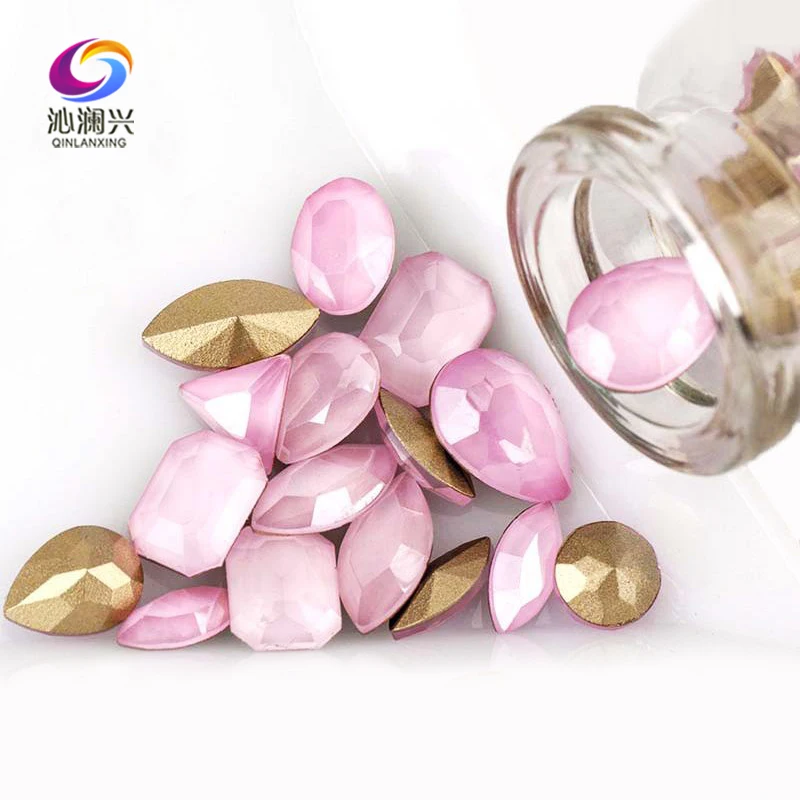 

Super beauty Light rose red caramel mocha color K9 Glass crystal nail art stone,pointback Rhinstones for diy accessory 50pcs/lot