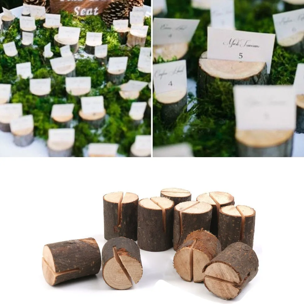 20 штук Свадебный деревянный держатели для карт-указателей мест за столом номер стола подставки для украшений на вечеринку