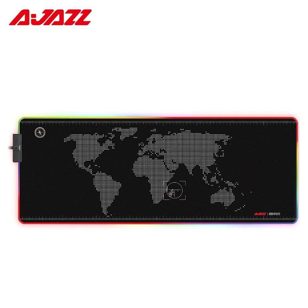Оригинальный Ajazz AJPADS RGB коврик для мыши игровой USB Проводная Подсветка складной