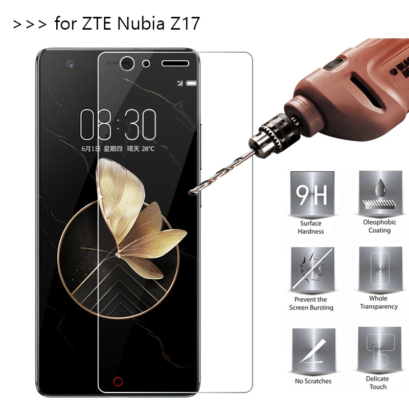 2 шт./лот закаленное Стекло для zte Нубия Z17 Экран протектор Защитная пленка