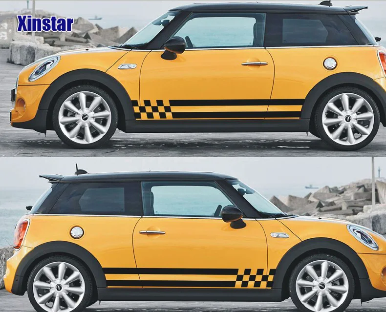 

2pcs Car side sticker flag graphi for BMW Mini cooper clubman countryman R55 R56 R60 R61 F55 F56 F60