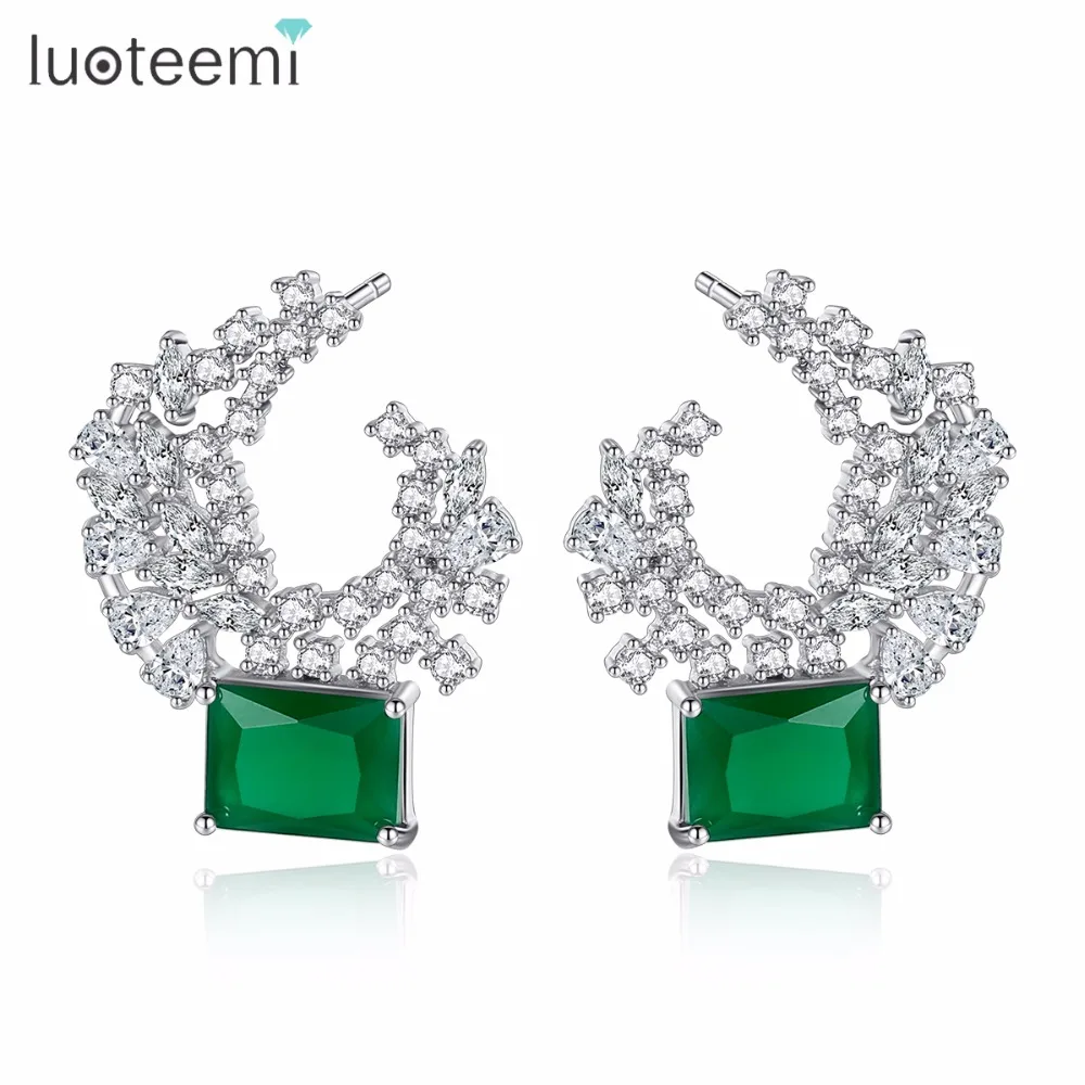 Серьги-гвоздики LUOTEEMI Модная бижутерия 2021 серьги-пусеты для женщин