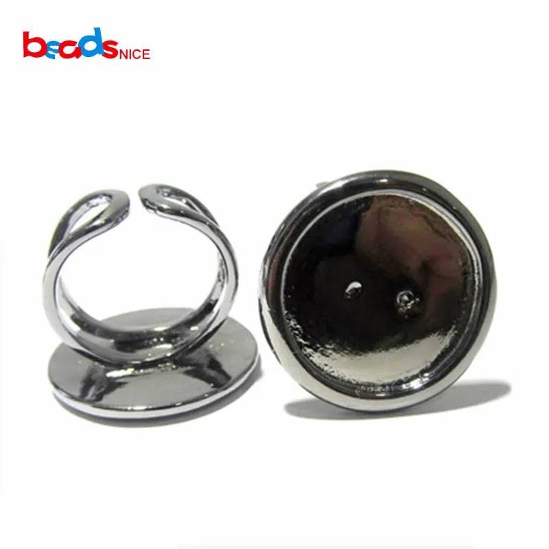 Beadsnice ID920 круглое регулируемое кольцо идеально подходит для кабошонов основание
