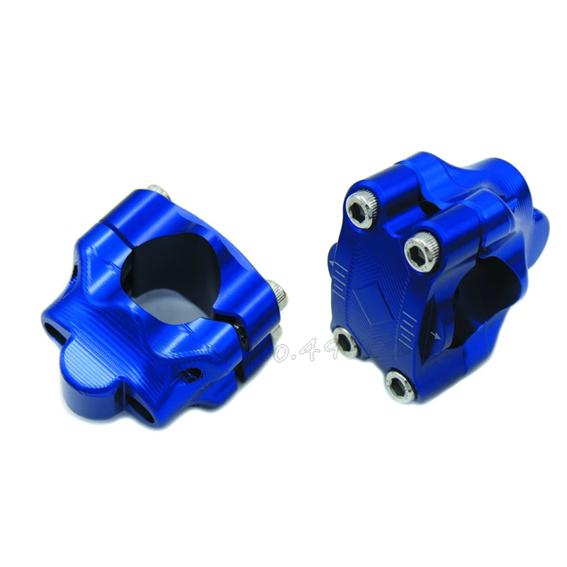 

Pair Motorcycle Handlebar Riser 28mm Adjustable Fat Bar Clamps 1 1/8'' Handlebar Adapter Mount Fixed Clamp for Honda