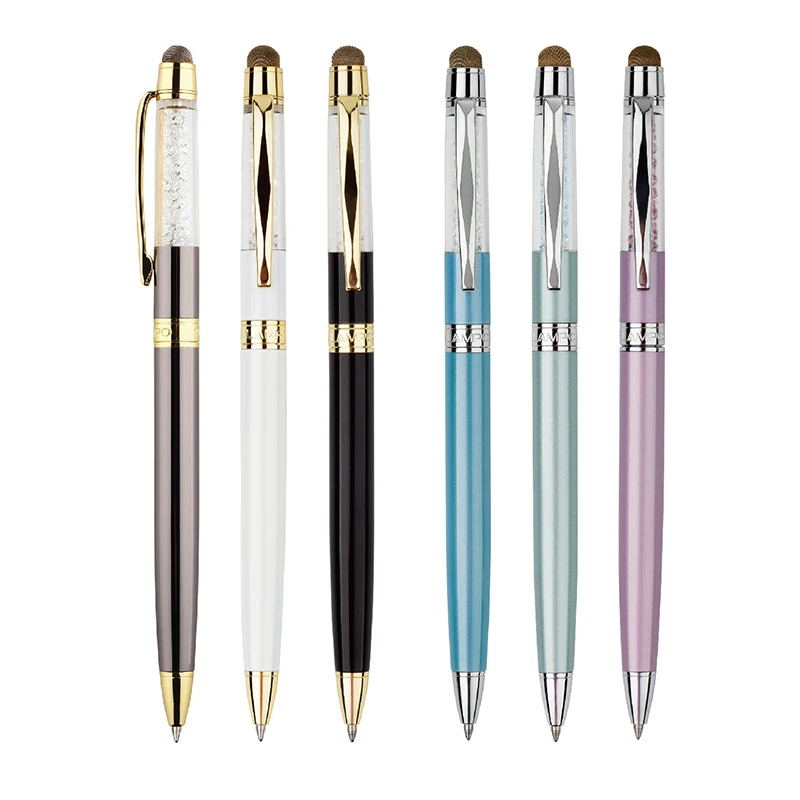 

BEIFA LAMPO Luxury Crystal Stylus Ballpoint Pen with 2pcs Refills Screen Touch Pens for Iphone Ipad High-end Business Gift Set