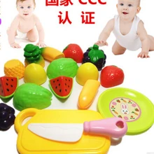 Фрукты игрушки каждая семья детей головоломки кухонный набор игрушек с Че Le чек наблюдая за игрой 10 компл