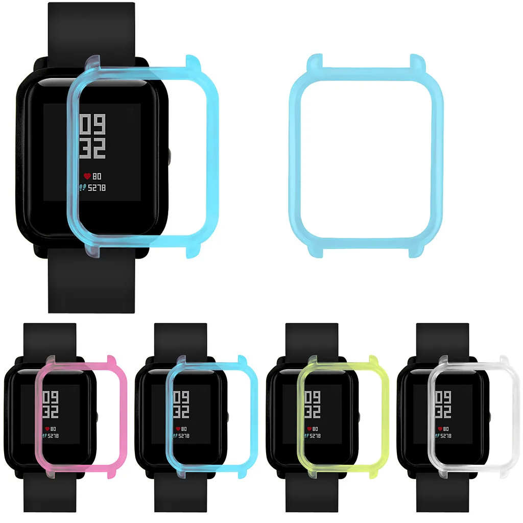 

High Quality TPU Cases Protector Smart Watch Protector TPUCase Cover Shell Frame for Xiaomi Huami Amazfit Bip Youth Watch L0321