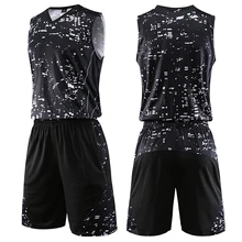 Мужской женский баскетбольный набор без рукавов, костюм из Джерси, дышащая баскетбольная майка, шорты, спортивная одежда, изготовленная на заказ