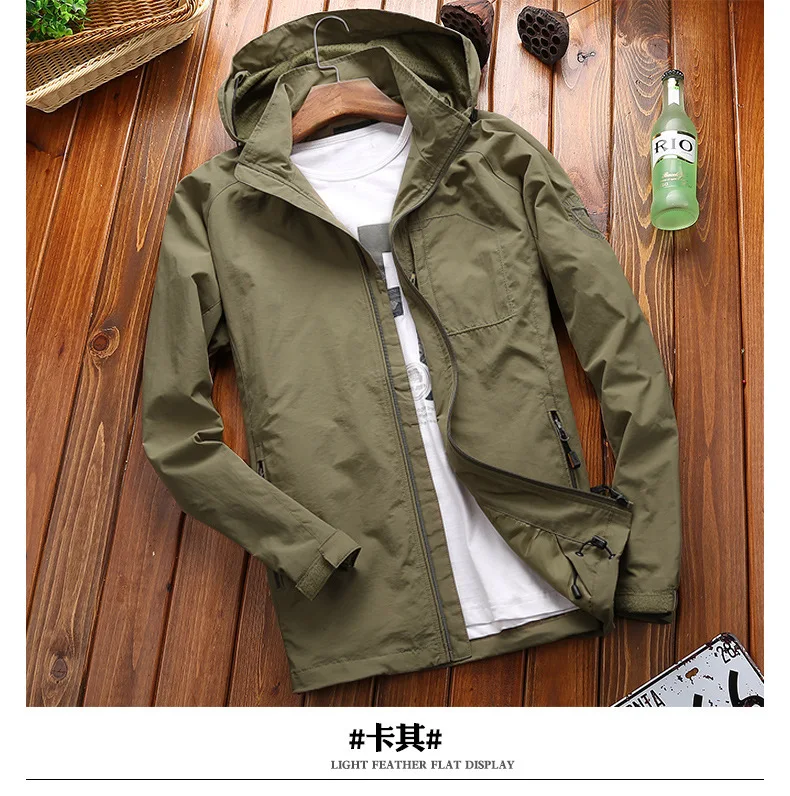 Günstige Bomber Jacken und Mäntel Männer Frühling 2019 Neue Dünne Atmungsaktiv Schnell Trocknend AFS JEEP Marke Militare Armee Kleidung Casual