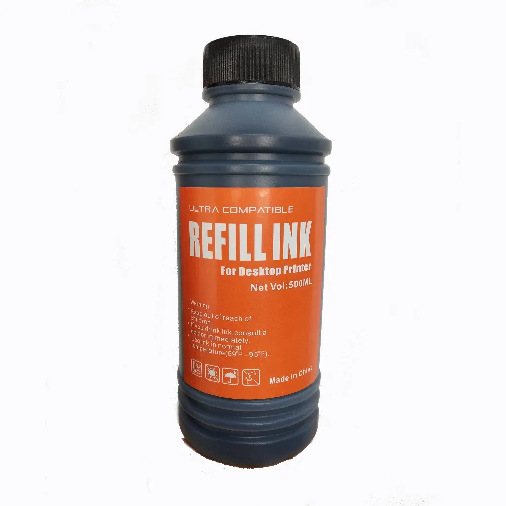 500ml black refill ink for hp 45 72 plotterin Ink Cartridges from