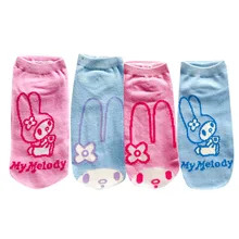 Милые носки kawaii Носки с рисунком кролика Хлопковые носки 10 пар/партия